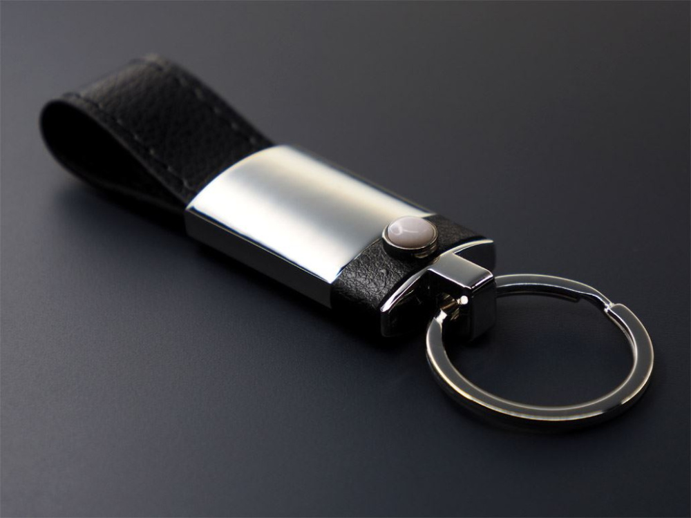 Logo trade promotional giveaways image of: Opal stone Keyring 1294095