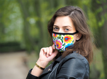 Logo trade business gifts image of: MARS PRO cotton mask (size M) with pocket and HEPA filter 1380165