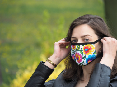 Logotrade promotional item image of: MARS PRO cotton mask (size M) with pocket and HEPA filter 1380165