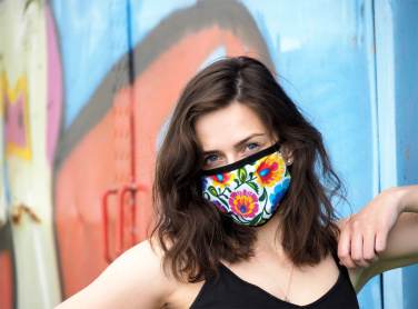 Logo trade promotional products picture of: MARS PRO cotton mask (size M) with pocket and HEPA filter 1380165