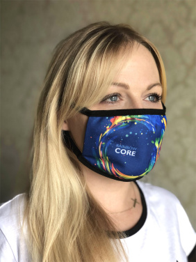 Logotrade promotional products photo of: MARS PRO cotton mask (size M) with pocket and HEPA filter 1380165