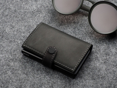 Logo trade business gifts image of: RFID wallet - Hunter Leather 2109284