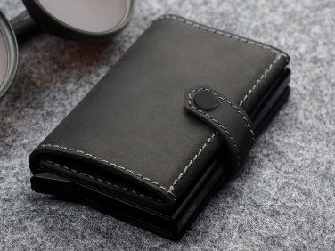 Logo trade promotional items image of: RFID wallet - Hunter Leather 2109284