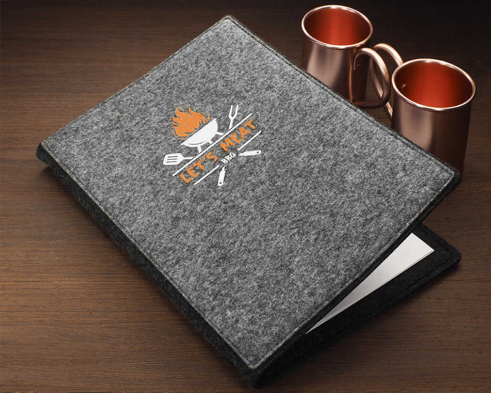 Logo trade promotional giveaways image of: Menu cover Ambiente 1643246