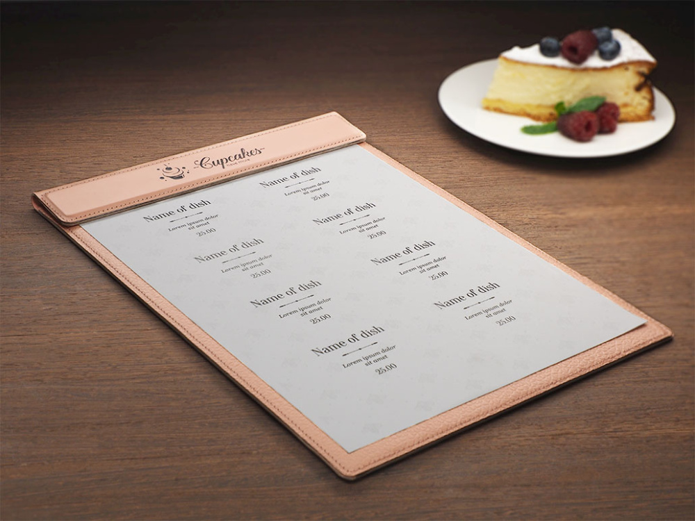 Logo trade promotional product photo of: Menu cover 1241281