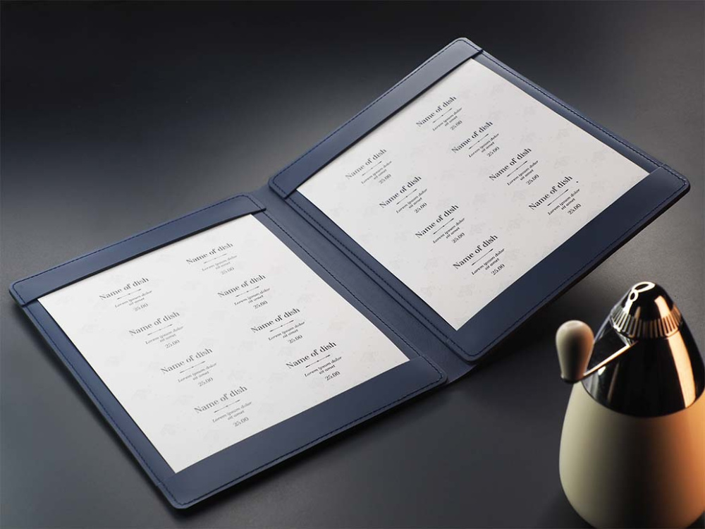 Logo trade corporate gifts picture of: Menu cover Fine Dining 1061243