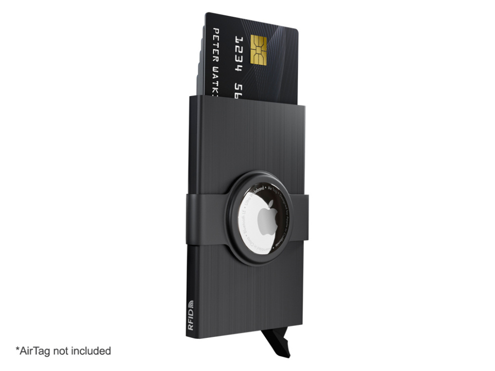 Logotrade advertising products photo of: RFID credit card case with holder for AirTag 2163155