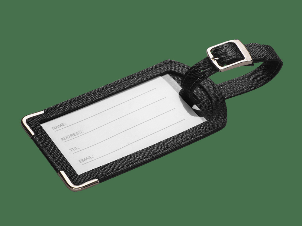 Logo trade promotional merchandise picture of: Luggage tag 1821113