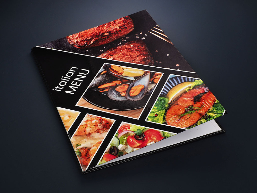 Logo trade promotional merchandise image of: Menu cover 1823117