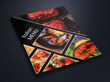 Logo trade promotional giveaways image of: Menu cover 1824117