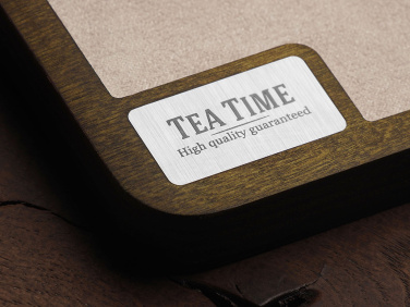 Logo trade corporate gifts image of: Wooden desk organiser 1818121