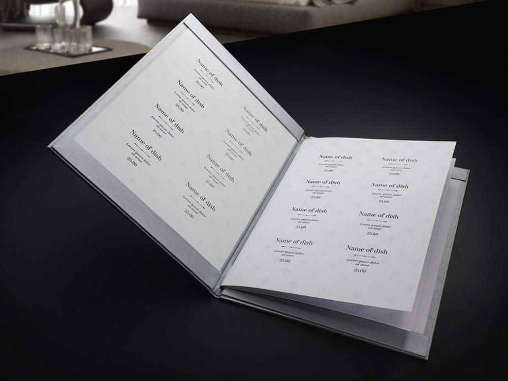 Logo trade corporate gifts picture of: Menu cover 1679280