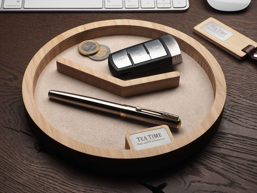 Logo trade promotional merchandise photo of: Wooden desk organiser 1817292