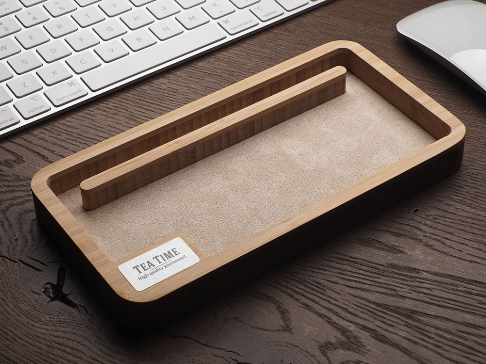 Logo trade promotional gift photo of: Wooden desk organiser 1818292