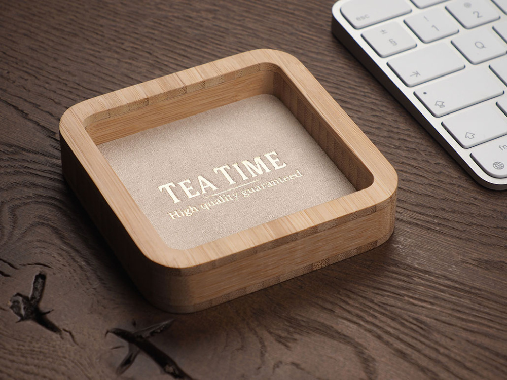 Logo trade corporate gifts picture of: Wooden desk organiser 1849292