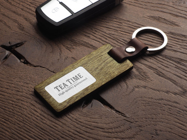 Logotrade promotional item image of: Wooden keyring 1853121