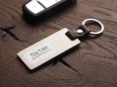 Logotrade business gift image of: Wooden keyring 1853121