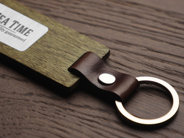 Logo trade promotional products picture of: Wooden keyring 1853121