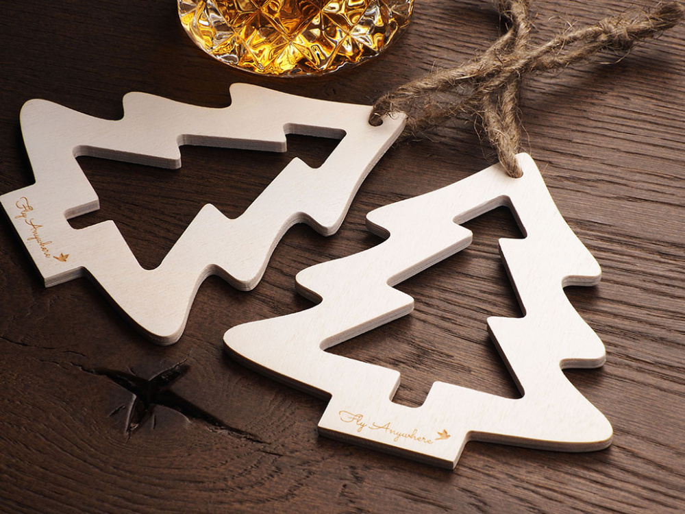 Logotrade corporate gift picture of: Wooden Christmas Decoration 1855121