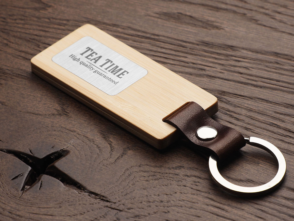 Logotrade promotional merchandise image of: Wooden keyring 1853292