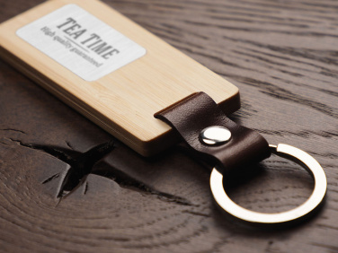 Logotrade promotional giveaway image of: Wooden keyring 1853292