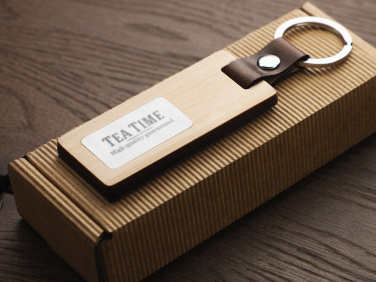 Logo trade promotional products picture of: Wooden keyring 1853292