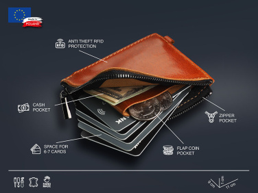 Logo trade promotional giveaways picture of: Minimal wallet 1932141