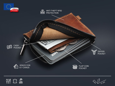 Logo trade promotional giveaways image of: Wallet 1935310