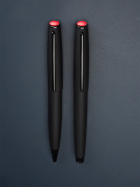 Logo trade advertising products picture of: Coral stone Pen set 1285036