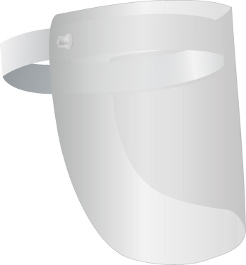 Logo trade promotional product photo of: TEMIDA tilting face shield 1424162