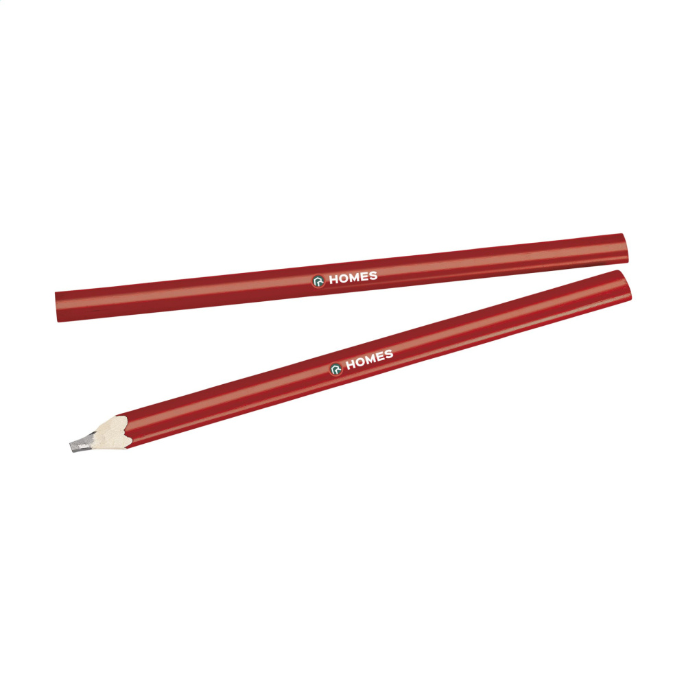 Logo trade promotional item photo of: Carpenter wooden pencil