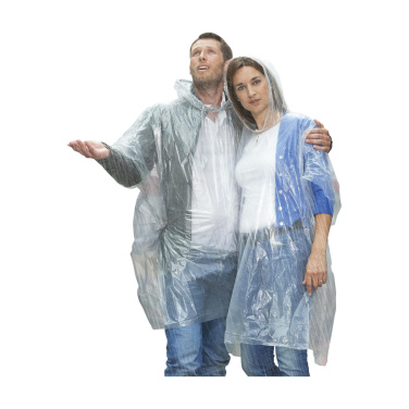 Logo trade promotional products image of: Clear poncho/raincoat