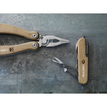 Logo trade business gifts image of: Beechwood Pocket knife