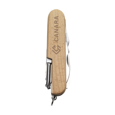 Logo trade promotional giveaway photo of: Beechwood Pocket knife