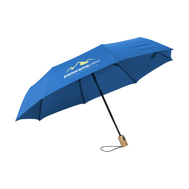 Logo trade promotional giveaway photo of: Michigan foldable RCS RPET umbrella 21 inch