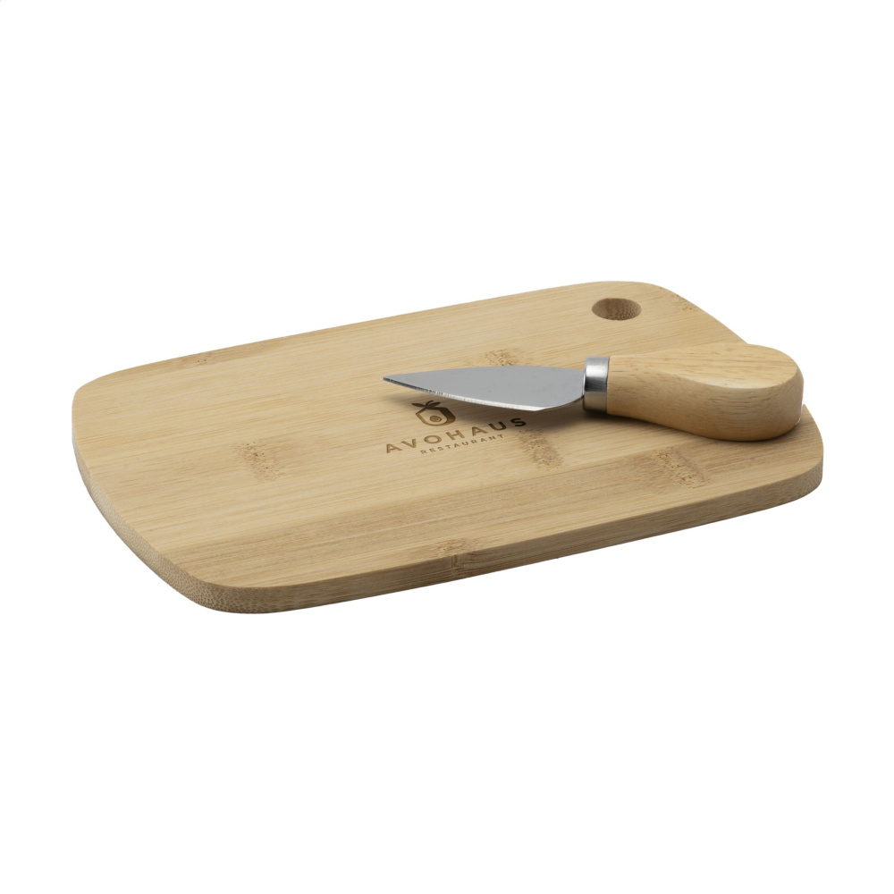 Logotrade promotional merchandise picture of: Bamboo Cheese Platter 2-pcs