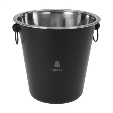 Logo trade promotional merchandise image of: CoolBlack Champagne Bucket