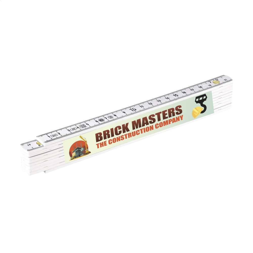 Logo trade promotional giveaways image of: Metric folding ruler