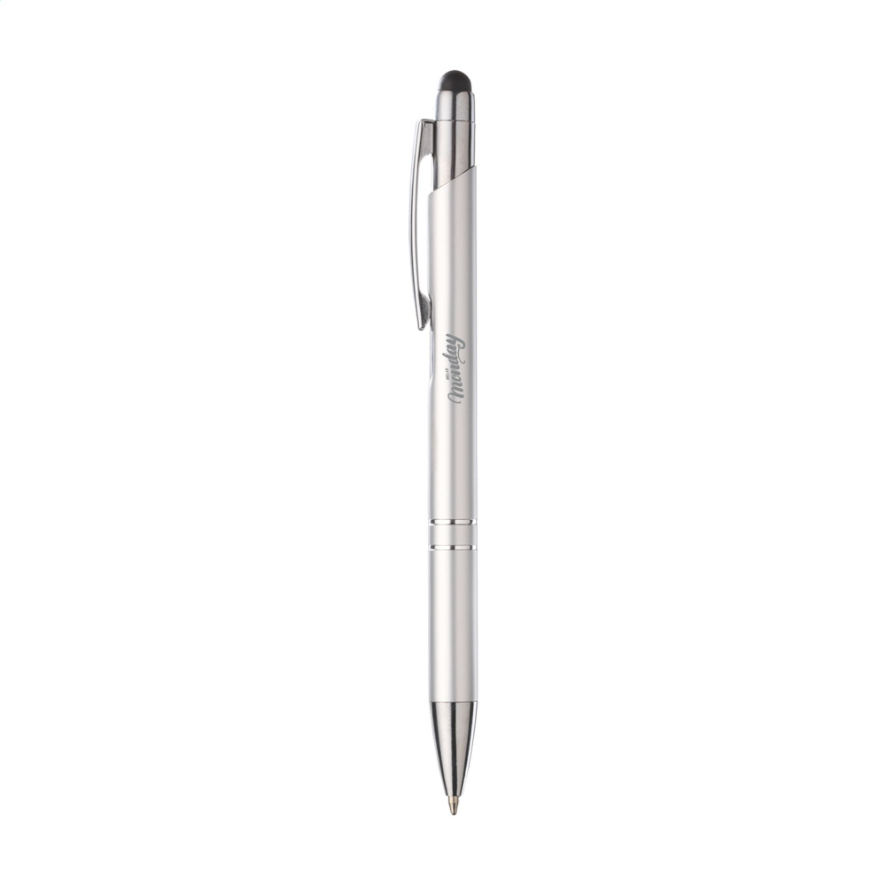 Logo trade promotional products image of: Ebony Touch stylus pen