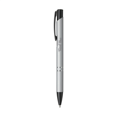 Logo trade corporate gifts picture of: Ebony Rubberised pen