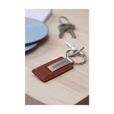 Logotrade promotional gift picture of: LeatherKey keyring