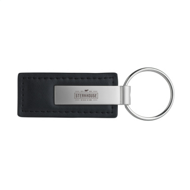 Logo trade corporate gift photo of: LeatherKey keyring