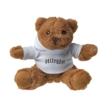 Logo trade promotional product photo of: HoodedBear bear cuddle toy