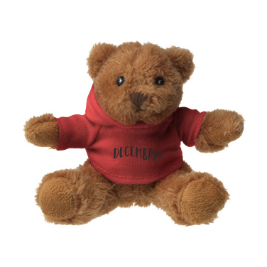 Logo trade promotional products image of: HoodedBear bear cuddle toy