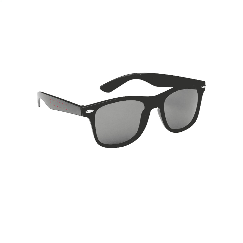 Logo trade corporate gifts image of: Malibu Matt Black sunglasses