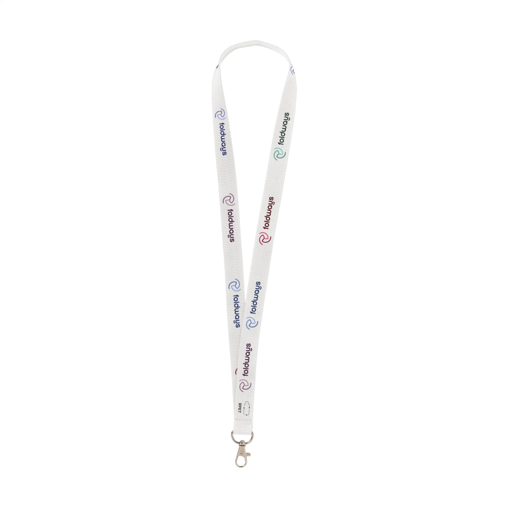 Logo trade corporate gifts picture of: Lanyard Sublimation RPET 2 cm keycord