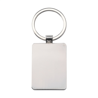 Logo trade promotional gift photo of: Bamboo Key Rectangle keyring