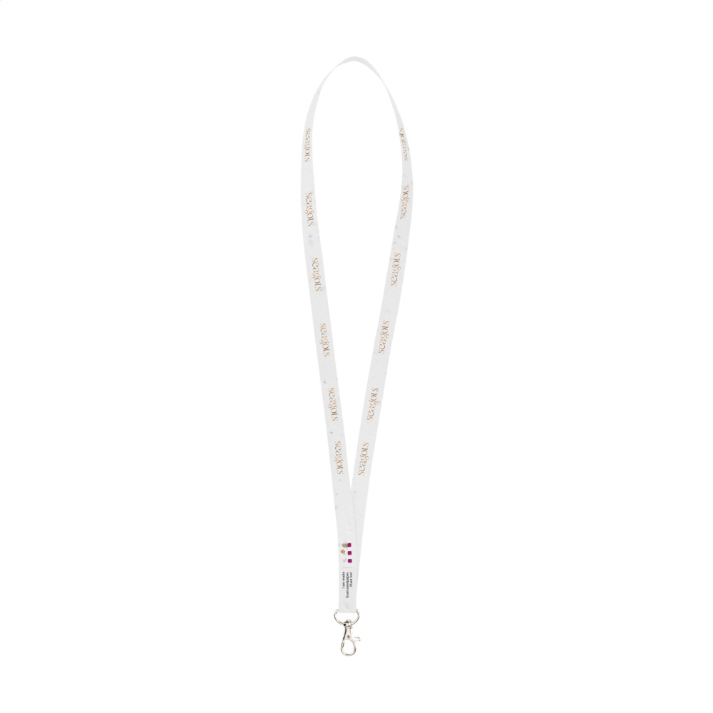 Logo trade corporate gift photo of: Seed Paper Lanyard 2 cm