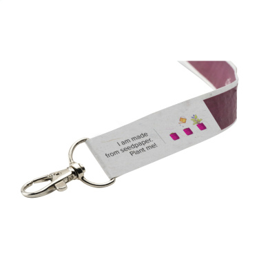 Logo trade promotional giveaways picture of: Seed Paper Lanyard 2 cm