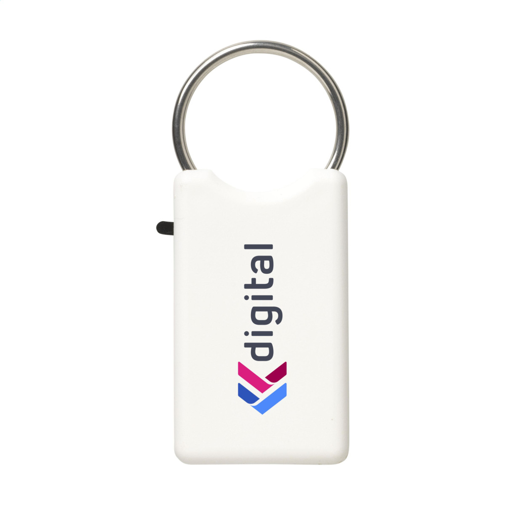 Logotrade advertising product picture of: Safe GRS Recycled Key Ring